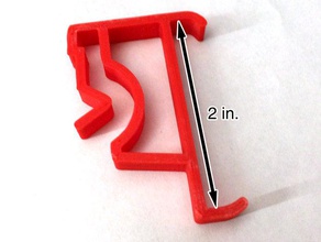2 pollici valance clip di sostituzione parti 3d print model - Mito3D