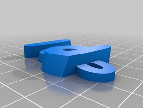 pol keyfob v2text özelleştirilmiş iamburnys benim Anahtarlık 3d print model - Mito3D