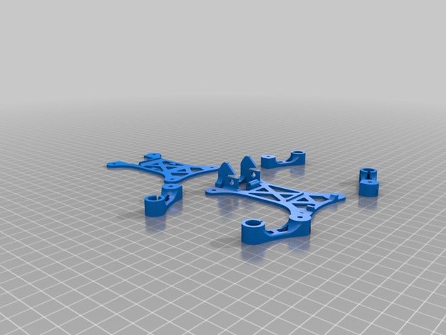 quadcopter quadro de mini escovada viaja automóvel 3d impressão 3D print model - Mito3D