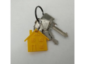 house keychain keychains door home window 3d print model - Mito3D