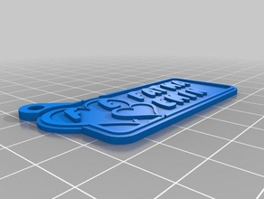 fe 3 keychains customized 3d print model - Mito3D