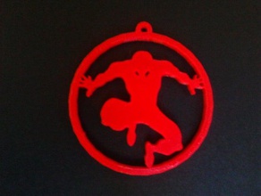 spiderman pendant keychain coins badges 3d print model - Mito3D