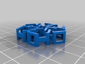 meine angepasste hohoho Gewebe hexagonal chain mail v3 Dekor 3d print model - Mito3D