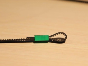 simple gt2 belt lock clamp 3d printer parts 3d print model - Mito3D