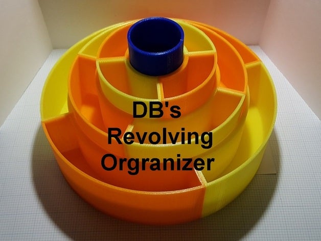 dbs rotativo organizador v1 organização secretária caneta porta-lápis ferramenta lápis caddy 3D print model - Mito3D