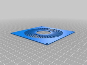 il mio personalizzato parametrico diaframma griglia di ventilazione altri 3d print model - Mito3D