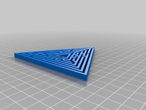 my customized random maze triangle generator3 toys games 3d print model - Mito3D