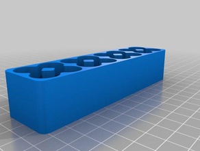aa battery tray organization customized 3d print model - Mito3D