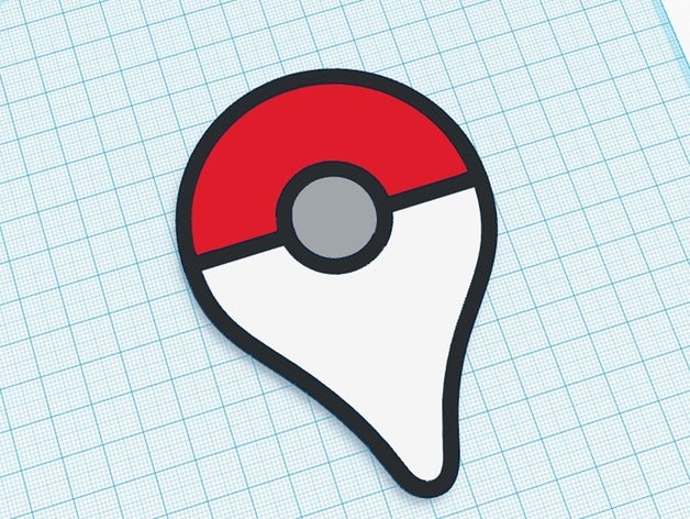 pokemon go badge props 3D print model - Mito3D