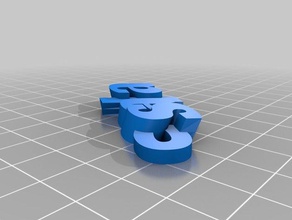 my customized iamburnys v2text sala keychains 3d print model - Mito3D