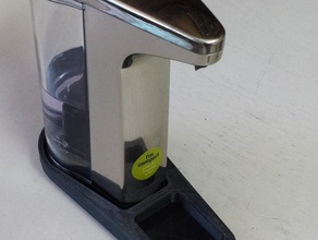 bandeja de recolha água simplehuman st1023 saboneteira automática a cozinha jantar 3d print model - Mito3D