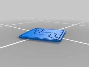 uship logo coaster decor 3d print model - Mito3D