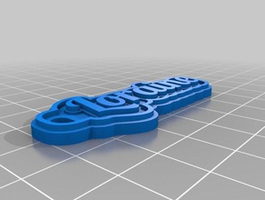 loraine keychain keychains customized 3d print model - Mito3D