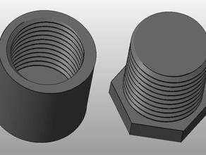 reverse left handed screw bolt testing your 3d printer math art engineeringproject makeredchallenge2 3d print model - Mito3D