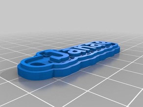 janae gumkeychain i portachiavi personalizzato 3d print model - Mito3D