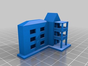 okul 3 katlı binalar yapılar kemerler balkon franej manterola Nijerya sisterschools 3d print model - Mito3D