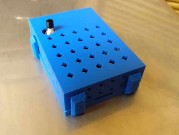 raspberry pi 3 snap case vented 3d printing 3D print model - Mito3D