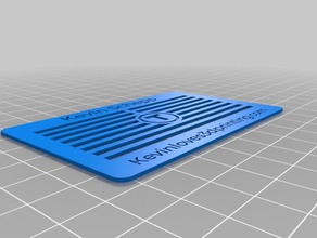 my customized thingiverses custom business card signs logos 3d print model - Mito3D
