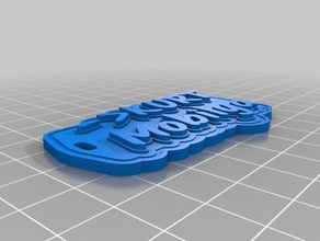 kurt Schlüsselanhänger angepasst 3d print model - Mito3D