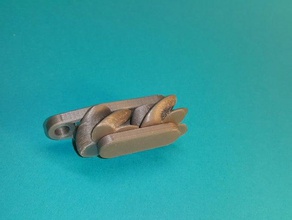 mini Anahtarlık vites paradoksal engrenages mekanik paradoks teknik oyuncaklar- 3d print model - Mito3D