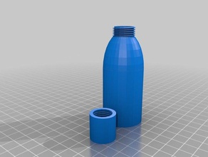 water bottle 1 3d printing 3d print model - Mito3D