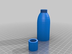 water bottle 1 3d printing 3d print model - Mito3D
