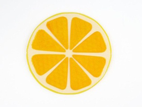 pomelo sector de los hogares cítricos rebanadas la fruta naranja amarillo 3d print model - Mito3D