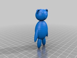 teddy bear standing up 3d printing 3d print model - Mito3D