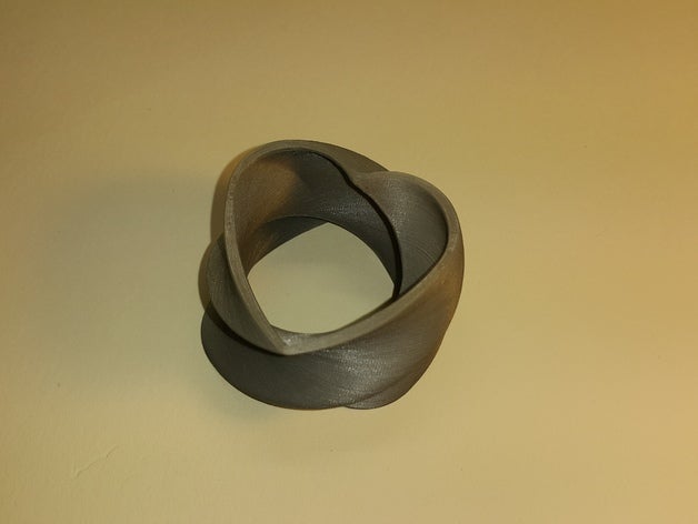twisted heart coeur torsad&eacute Schmuck bijoux- keychain pendentif 3D print model - Mito3D