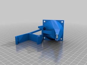 bulldog xl e3d-v6 cooling fan mount 60mm printer parts 3d print model - Mito3D