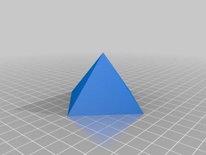 4 caras de la pirámide 3d impresión egipto pisapapeles prueba 3d print model - Mito3D