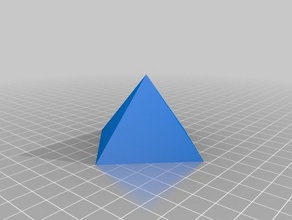 4 sided pyramid 3d printing egypt paperweight test 3d print model - Mito3D