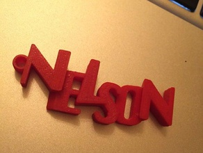 keychain nelson keychains 3d print model - Mito3D