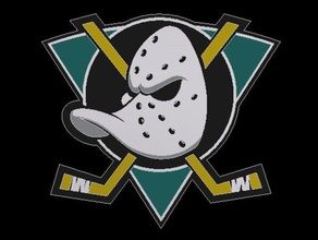 los patos de anaheim retroceso logotipo archivo step signos logotipos hockey nhl 3d print model - Mito3D