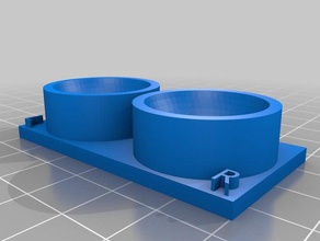 lentilles de contact trempage cas stockage la nuit salle bain 3d print model - Mito3D