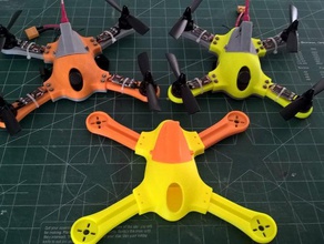 midjet 195 fpv racer rc vehicles 1806 250 quad quadcopter drone edbash cam racing mini naze32 naze 32 quard multirotor 3d print model - Mito3D