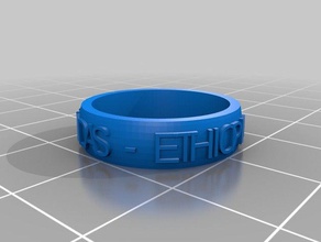 anonna v2 my customized ring optional text creator customiser 3d printing 3d print model - Mito3D