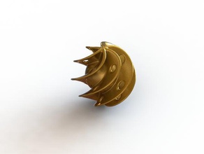 spheriod 1 sculptures de la balle sphère twisted 3d print model - Mito3D