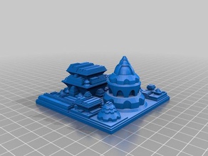 my customized sci fi city builder seed 1987 art 3d print model - Mito3D