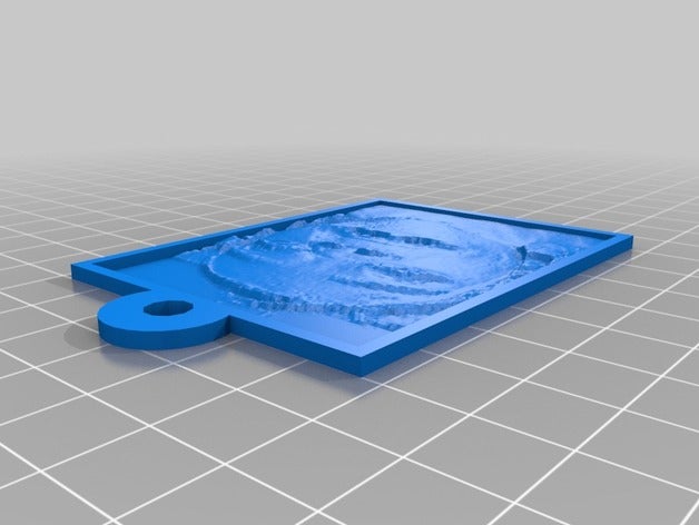 dente giada 2d art personnalisé 3D print model - Mito3D