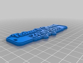 fedaa keychains customized 3d print model - Mito3D