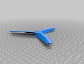 rc airplane propeller 8 inch 3 blades 3d printing parts 3d print model - Mito3D