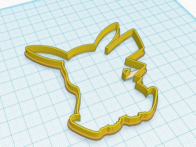 pokemon pikachu cookie shape cutter kitchen dining pokemongo go 3D print model - Mito3D