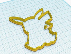 pokemon pikachu cookie forma del cortador cocina de comedor galletas pokemongo ir 3d print model - Mito3D