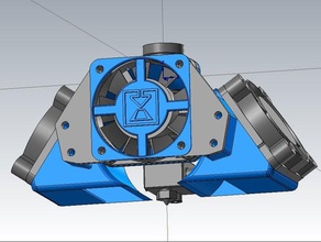 ventilador capa para ventiladores de 40mm 3d a impressora partes fã refrigeração e3d v5 v6 duto do montagem camada 3d print model - Mito3D