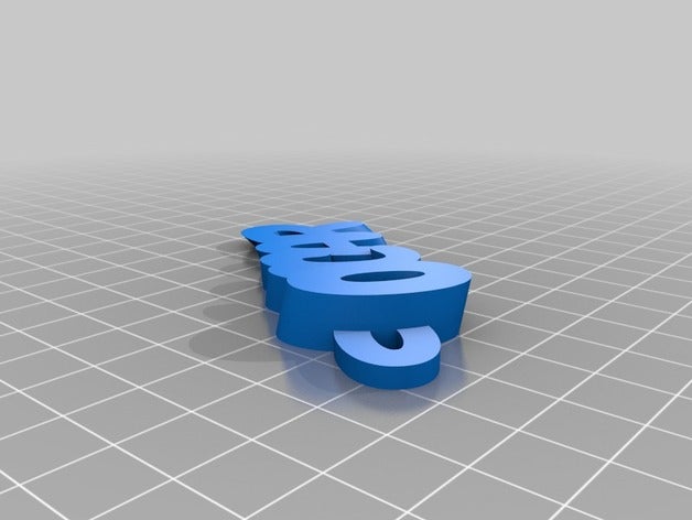 mi personalizados iamburnys v2text -oscar llaveros 3D print model - Mito3D