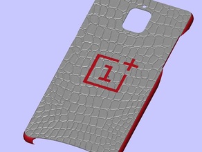 oneplus 3 case cuir crocodile mobile phone 3d print model - Mito3D