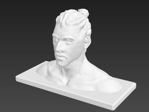bust zlatan ibrahimovic people 3d print model - Mito3D