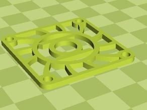 40mm fan guard green lantern symbol 3d printer accessories 3d print model - Mito3D