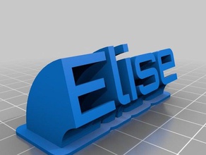 elise office personalizzato 3d print model - Mito3D